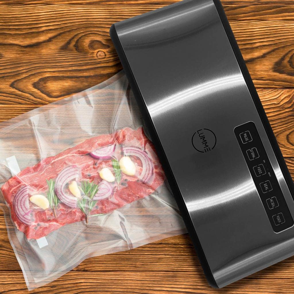 Keromee Compact Vacuum Sealer Machine | Bags & Cutter Included, Dry/Moist/Fresh Modes, External Vacuum Hose