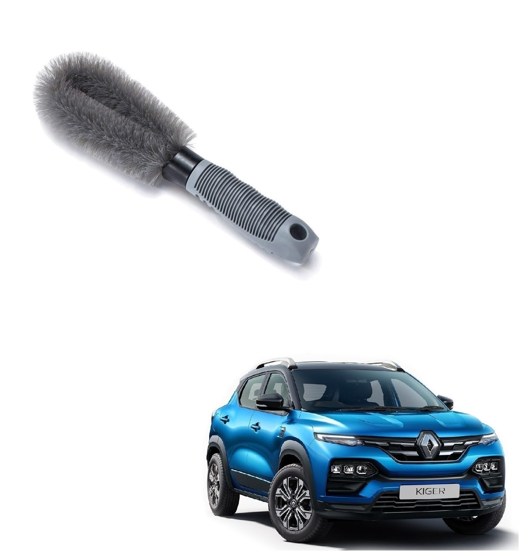Kozdiko Car Alloy Wheel Brush Hub Clean Wash Useful Rim Brush for Renault Kiger-image-15