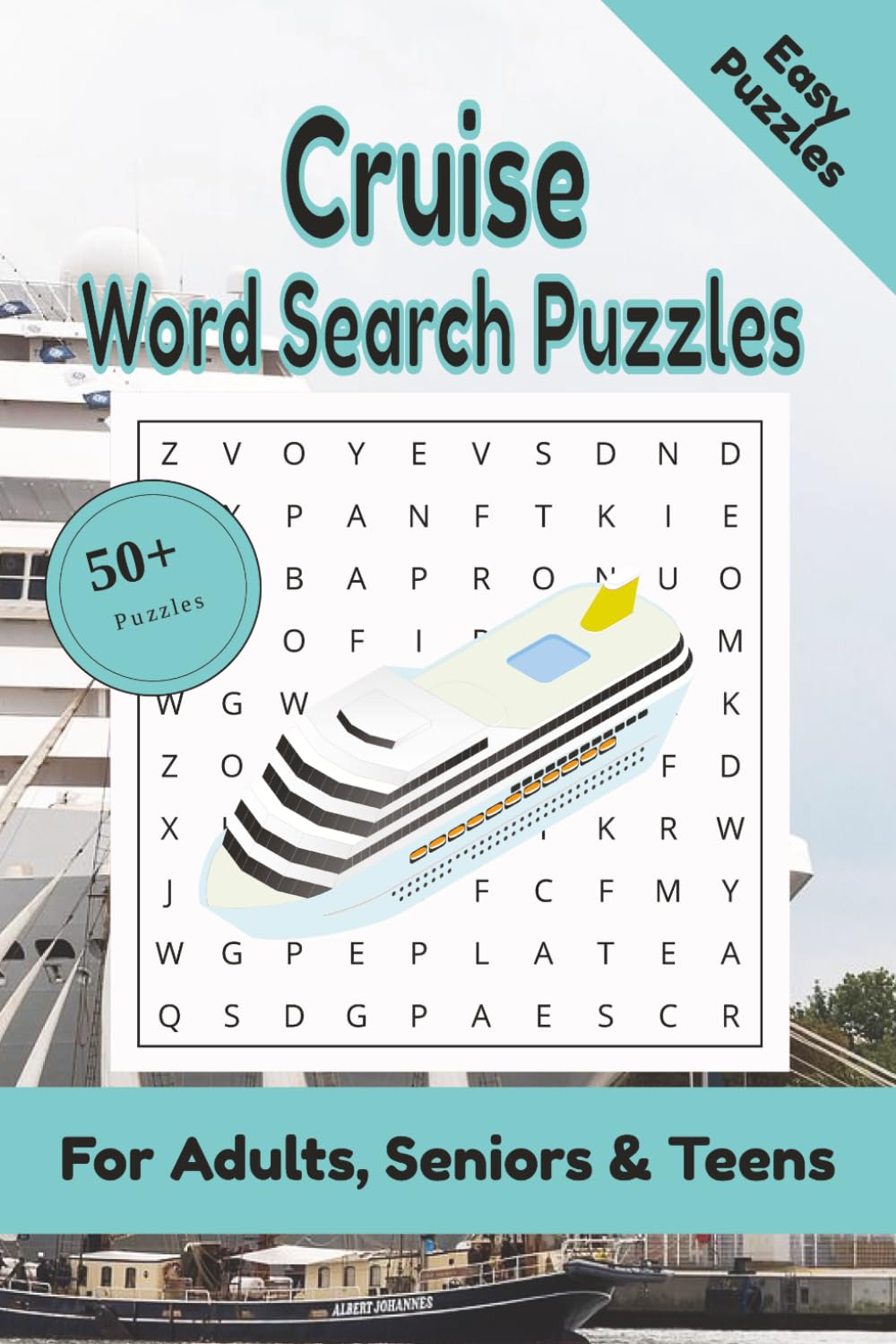 Cruise Word Search Puzzle: 50+ Puzzles Word Search Easy to Read about Cruise and More | 6x9 inches, 110 pages | Gift for Cruise & Vacation Lover