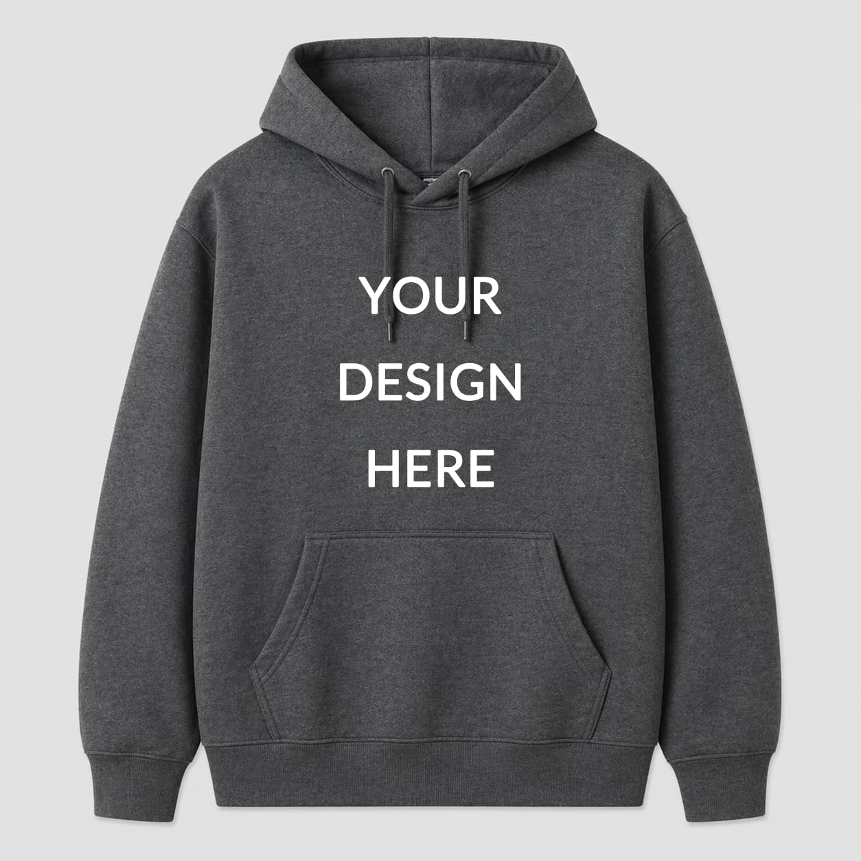 Maydear Custom Hoodie Unisex Pullover Sweatshirt Dark Gray