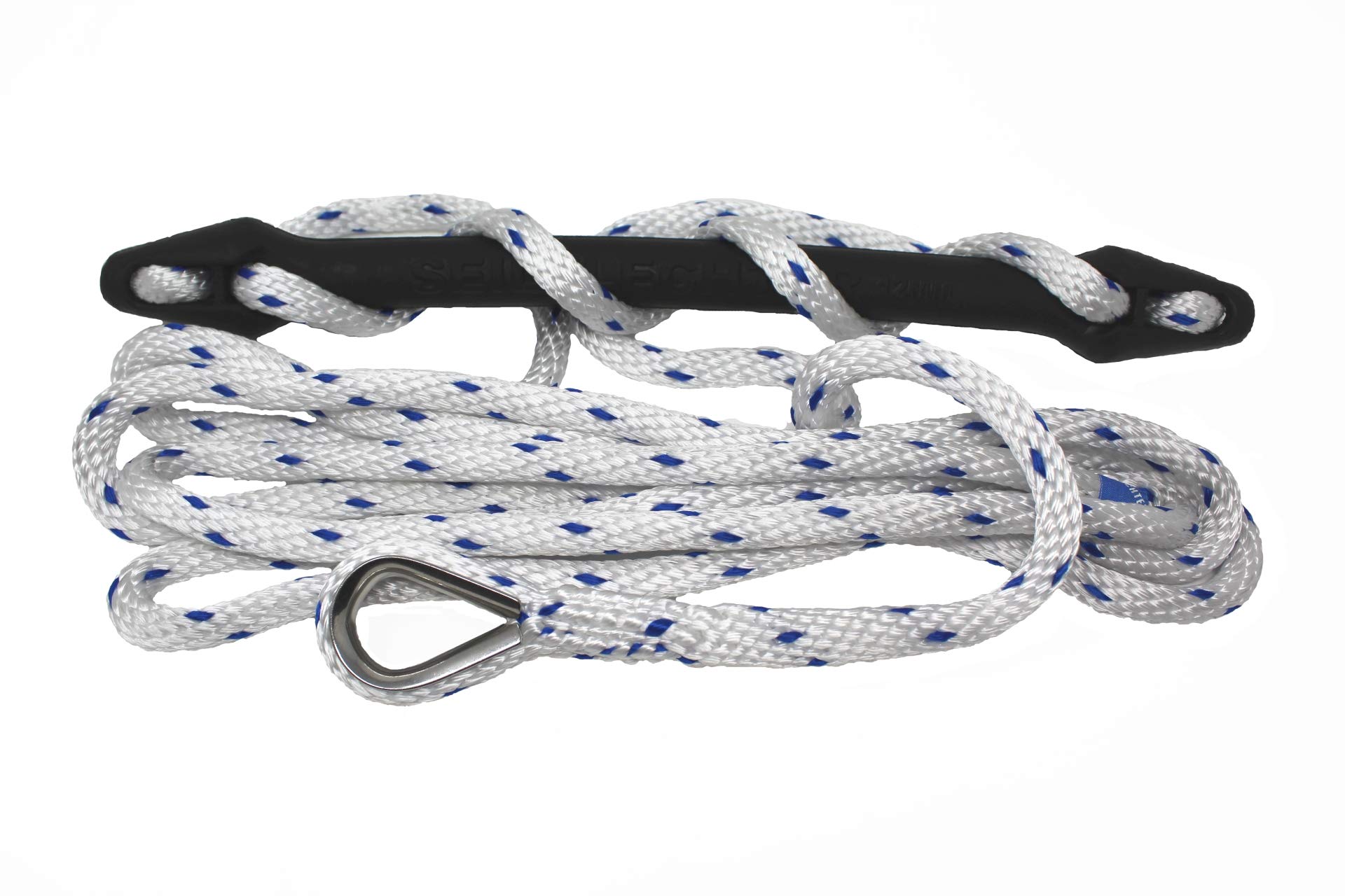 Seilflechter – Cima d’Ormeggio Birotex 6 m con Ammortizzatore (Misura 3), Ø 18 mm, Redancia in Acciaio Inox, Comfort di Ormeggio Elevato