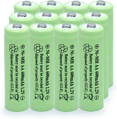 Miniatura 6 de QBLPOWER Baterías de luz solar AA NIMH 600 mAh 12 V doble A recargable para jardín césped paisajismo luces solares con control remoto y ratones 12