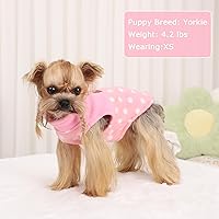 Vista 14 de Suéteres para perros pequeños, niño y niña, suéter a cuadros para cachorros, chaleco de ropa de forro polar, suéter elástico para perritos, ropa