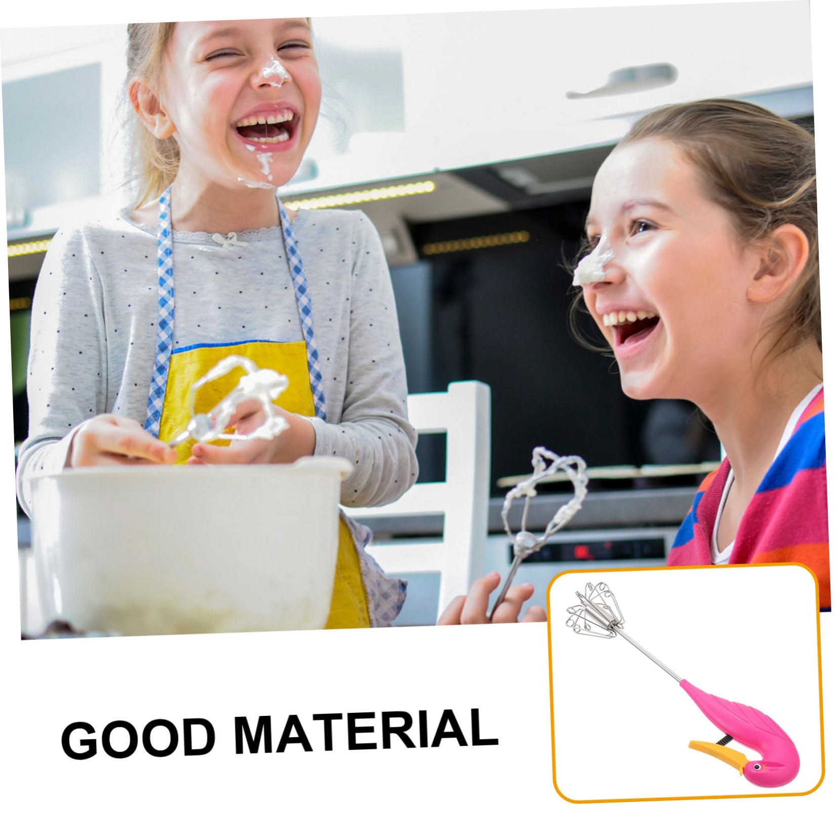 GRIRIW Kitchen Essential Sturdy Egg Whisk Creative Stirrer for Egg Whites Butter Safe Healthful Easy to Maintain