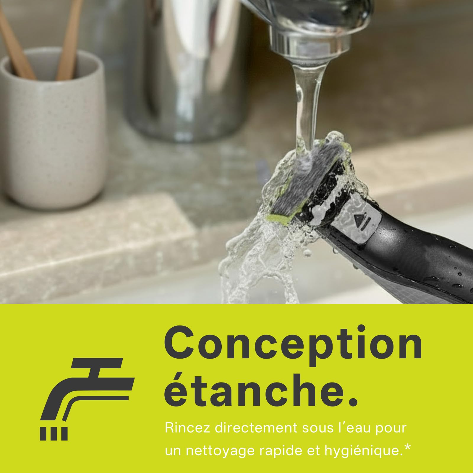 4 Lames de Rechange Compatibles avec One Blade Modèles QP210/25/26/27/28/45