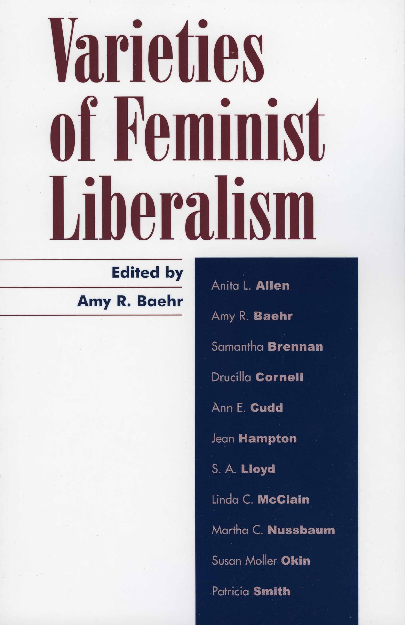 Varieties of Feminist Liberalism (Feminist Constructions