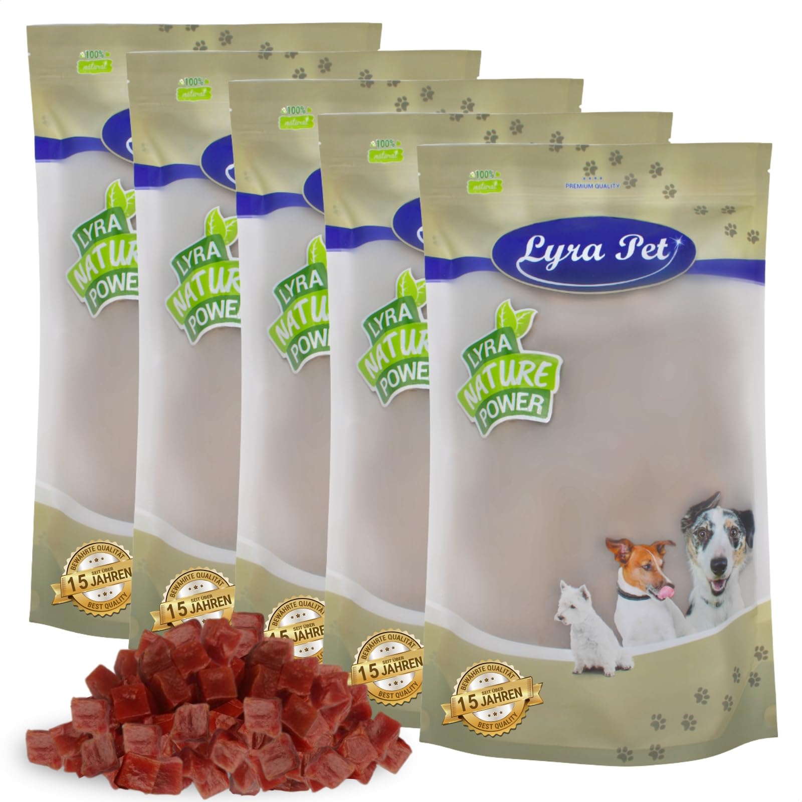 Lyra Pet® 5 kg Entenbrustwürfel - Kausnack für Hunde