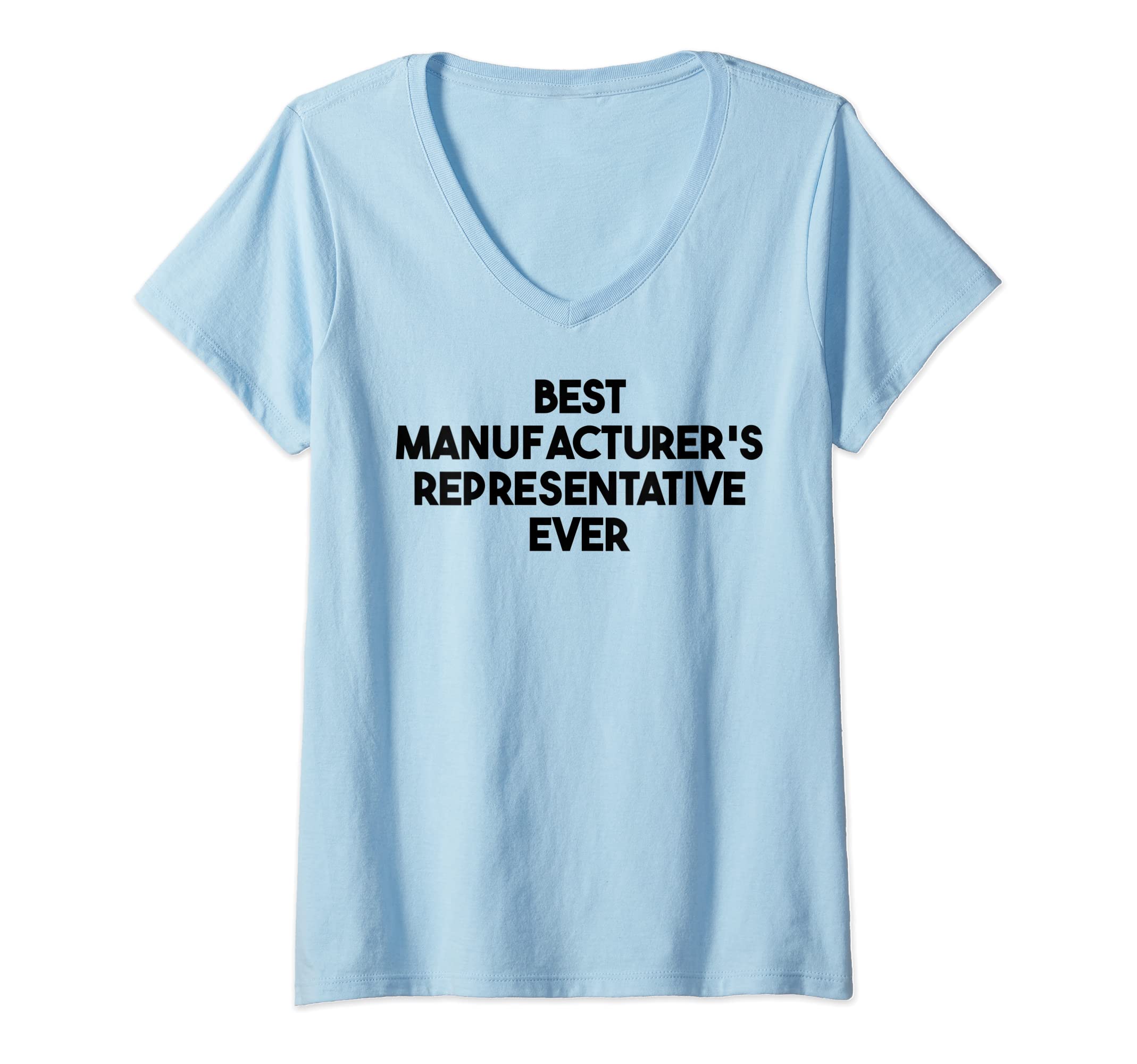 Womens Best Manufacturer's Representative V-Neck T-Shirt