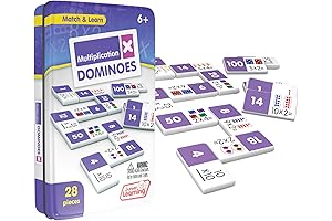 Junior Learning Multiplication Dominoes Game Set: A Fun and Engaging Way to...