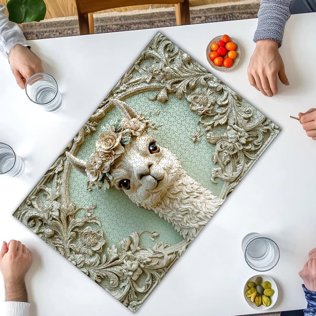 Puzzle 2000 Pezzi, Puzzle Alpaca, Misura: 100x71cm, Regalo Donna/Uomo -8691