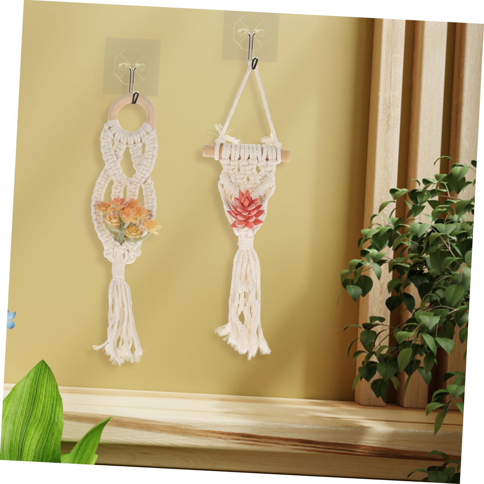 BESPORTBLE 8pezzi Appendiabiti Per Macramè Portavaso Decorativo Per Ed Per Boho e Versatile Per Fioriere Diverse