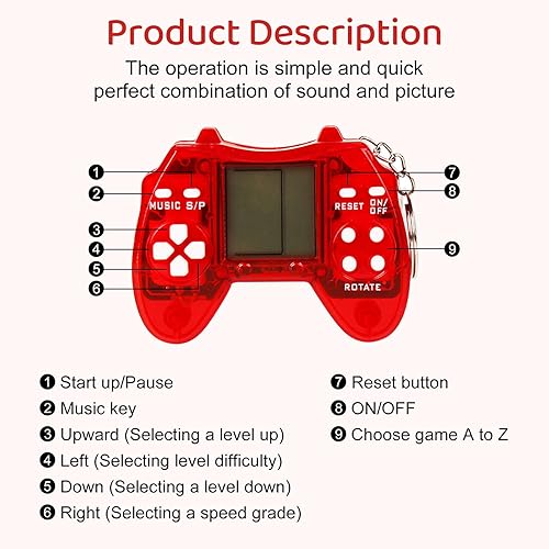 Miniatura 2 de 12 piezas de recuerdos de fiesta de videojuegos, mini juegos de llaveros de juguete de juegos de arcade, regalos a granel, regalos de cumpleaños,