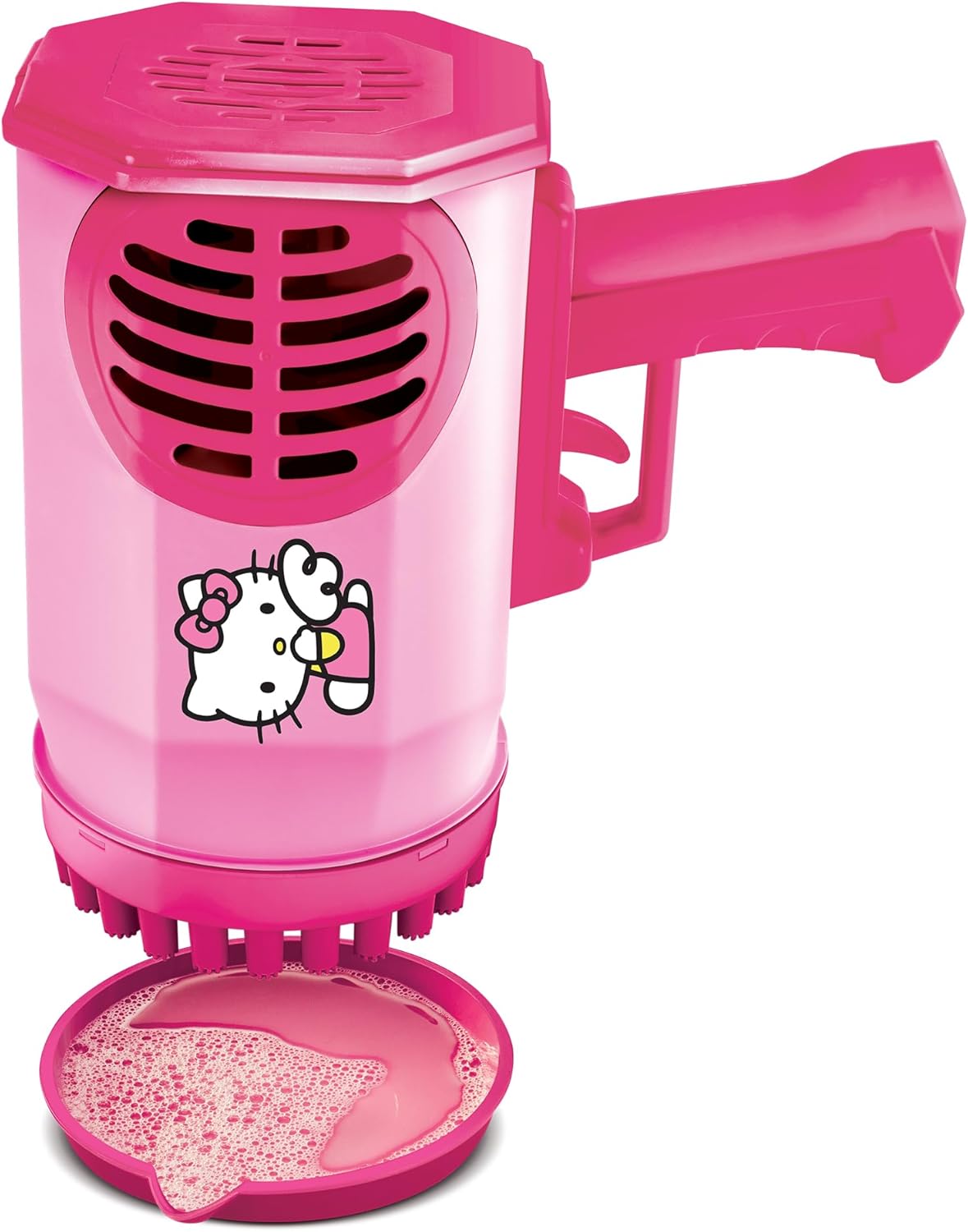 Hello Kitty LED Bubble Blaster – 69 Bubble Holes, Vibrant LED Lights, Rechargeable Battery, & Bubble Solution Included – Perfect for Parties, Events, and Outdoor Fun