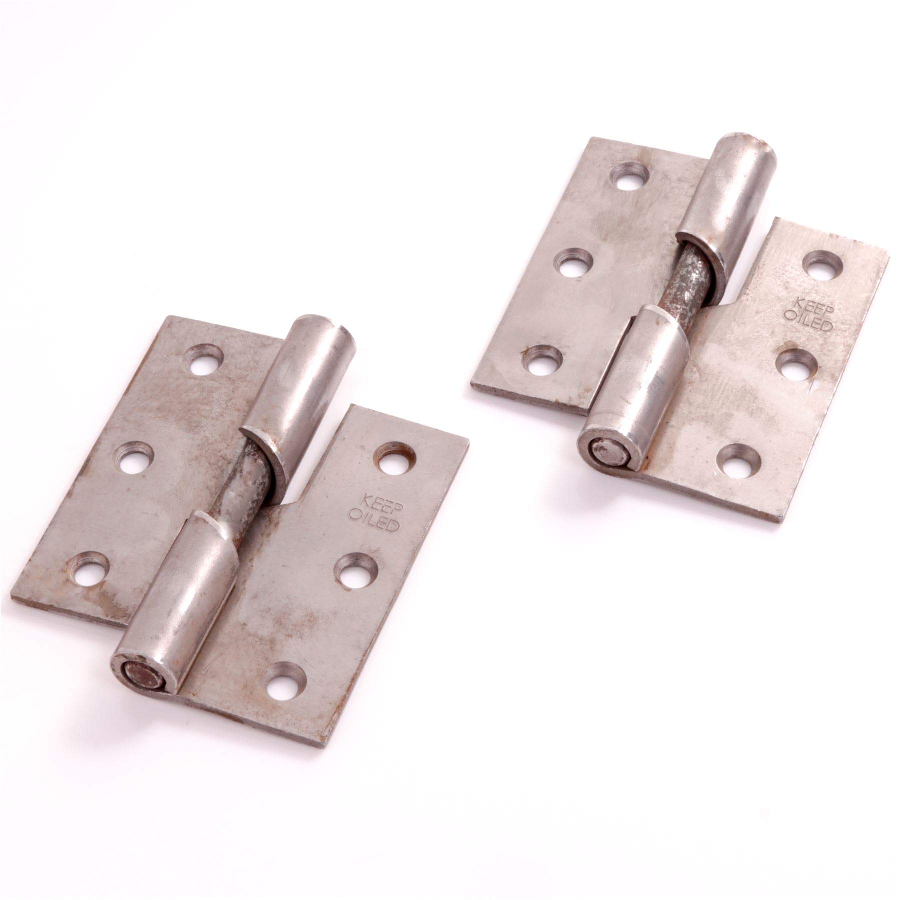 White Hinge White Pair Of Right Hand Rising Butt Hinges - 75Mm/3" Heavy Duty Lift Off Fixings