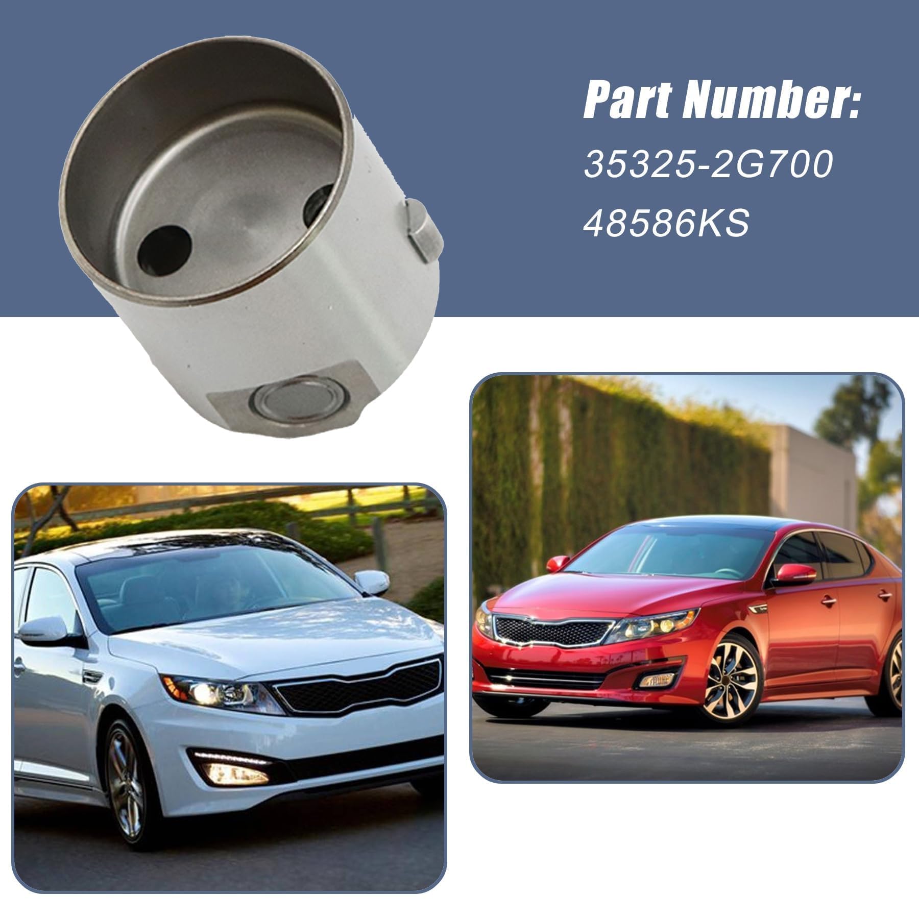 Fuel Pump Cam Follower Compatible With Hyundai & Kia Models - Fits Elantra, Sonata, Forte, Soul, More