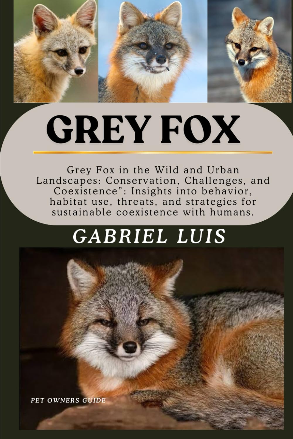 GREY FOX: Grey Fox in the Wild and Urban Landscapes: Conservation, Challenges, and Coexistence”: Insights into behavior, habitat use, threats, and strategies for sustainable coexistence with humans.