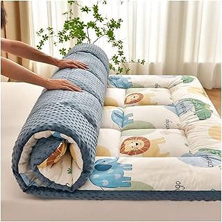 Tatami bodenmatratze Japanische Futonmatratze, 100% Baumwolle, Aufrollbare SchlafunterlageBodenliege for Kinderzimmer, Hautfreundliche, Atmungsaktive(O,120x200cm)