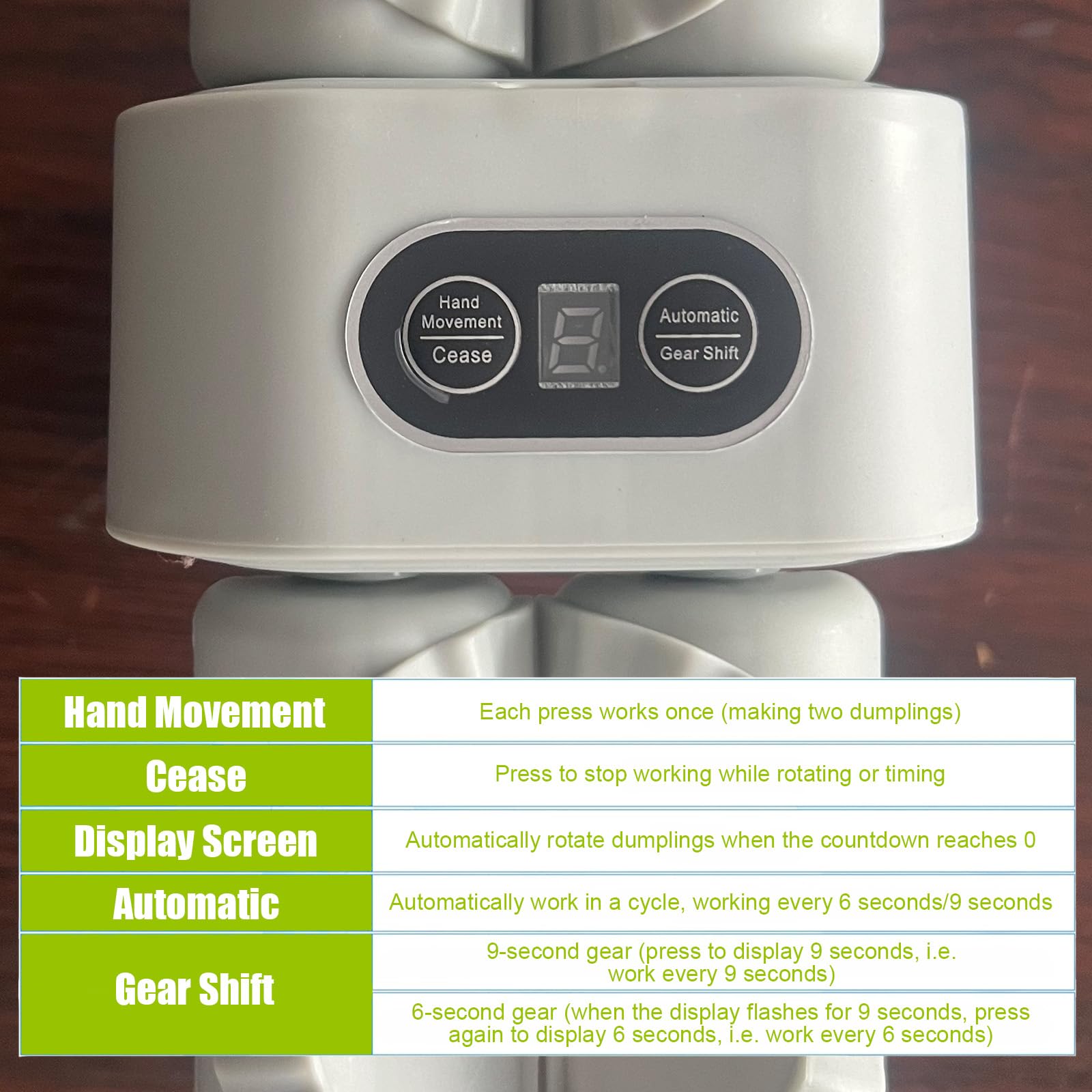 Ravioli Maker Automatisch - Dumpling Maschine Mit Doppelkopf Grün