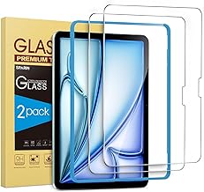 SPARIN 2 Pack Screen Protector for iPad Air 11-inch M3 2025 & M2 2024, (iPad Air 7th/6th Generation), Tempered Glass-Apple Pencil Pro & Case Compatible, Anti-Scratches, High Definition