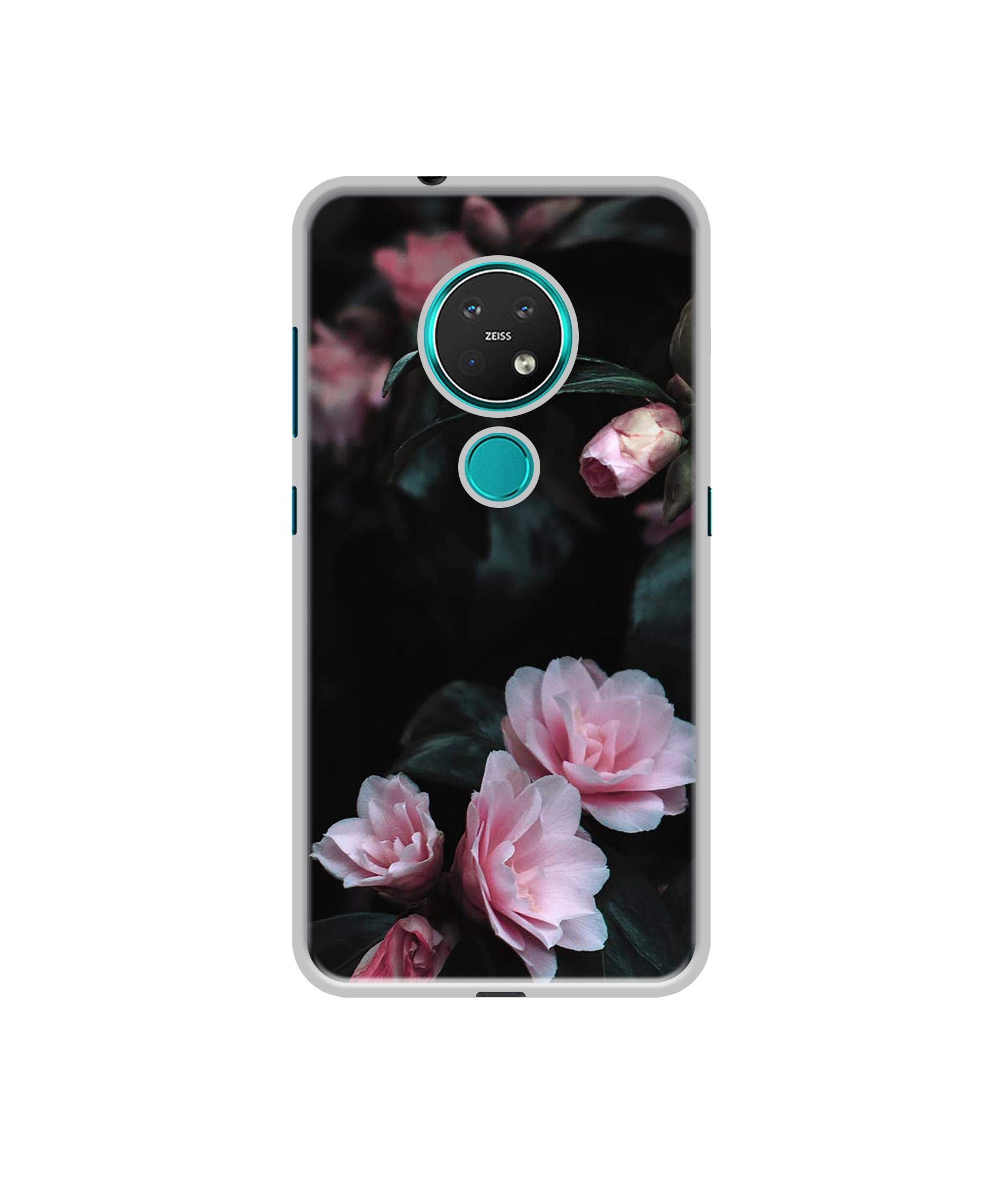 Amazon Brand - Solimo Designer Dark Flowers Photography UV Printed Soft Back Case Mobile Cover for Nokia 7.2 (B08569YMFQ) Amazon Price History, Amazon Price Tracker