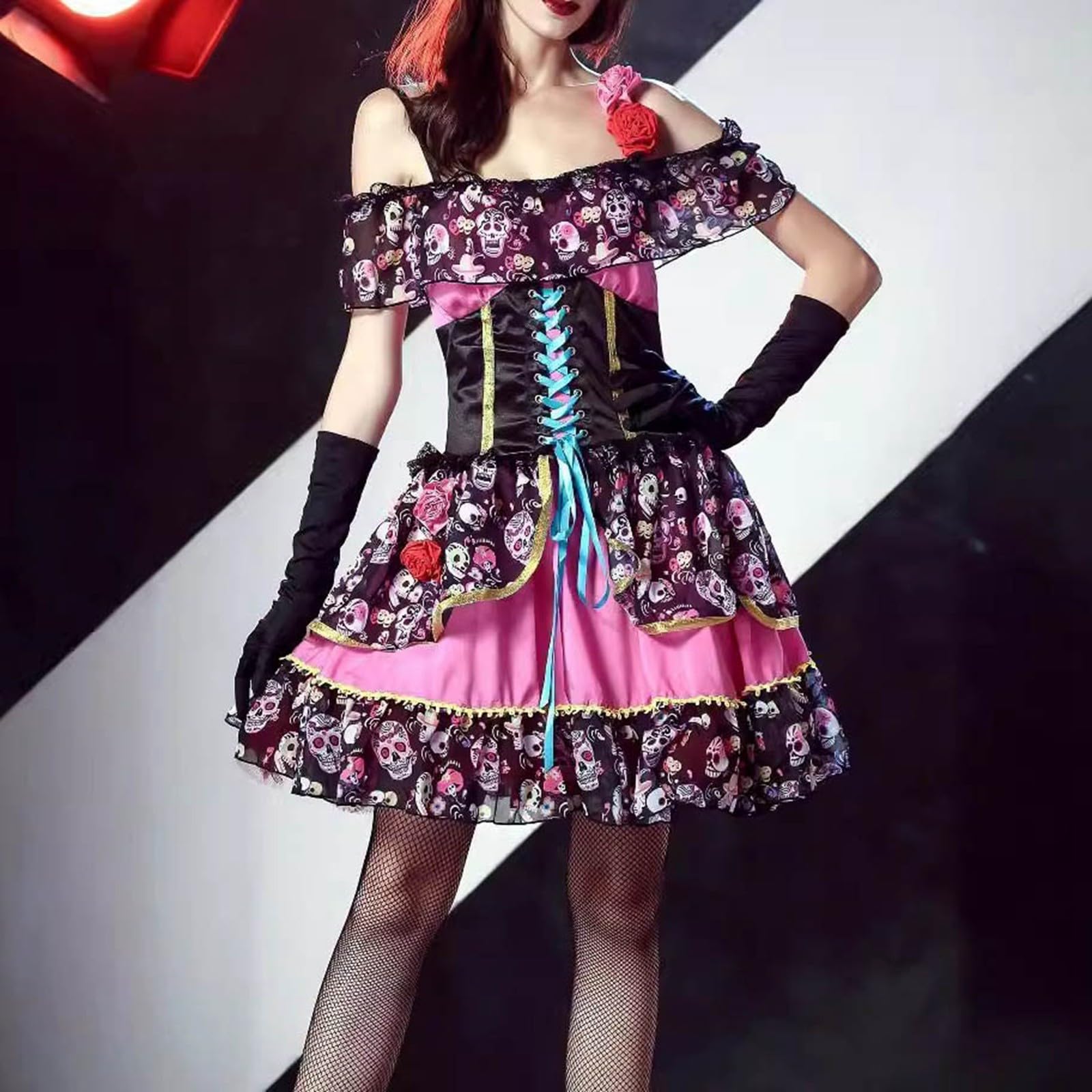 Generisch 2026 Halloween Kostüme für Frauen Blumenfee Braut und Hexe
