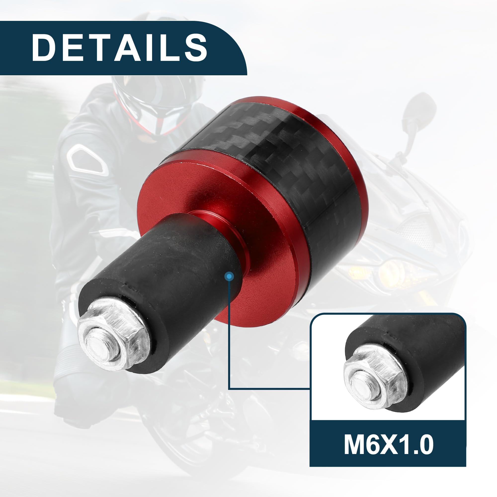 2Pcs 7/8 Inch 22mm Motorcycle Handlebar Ends Plug Metal Handlebar Ends