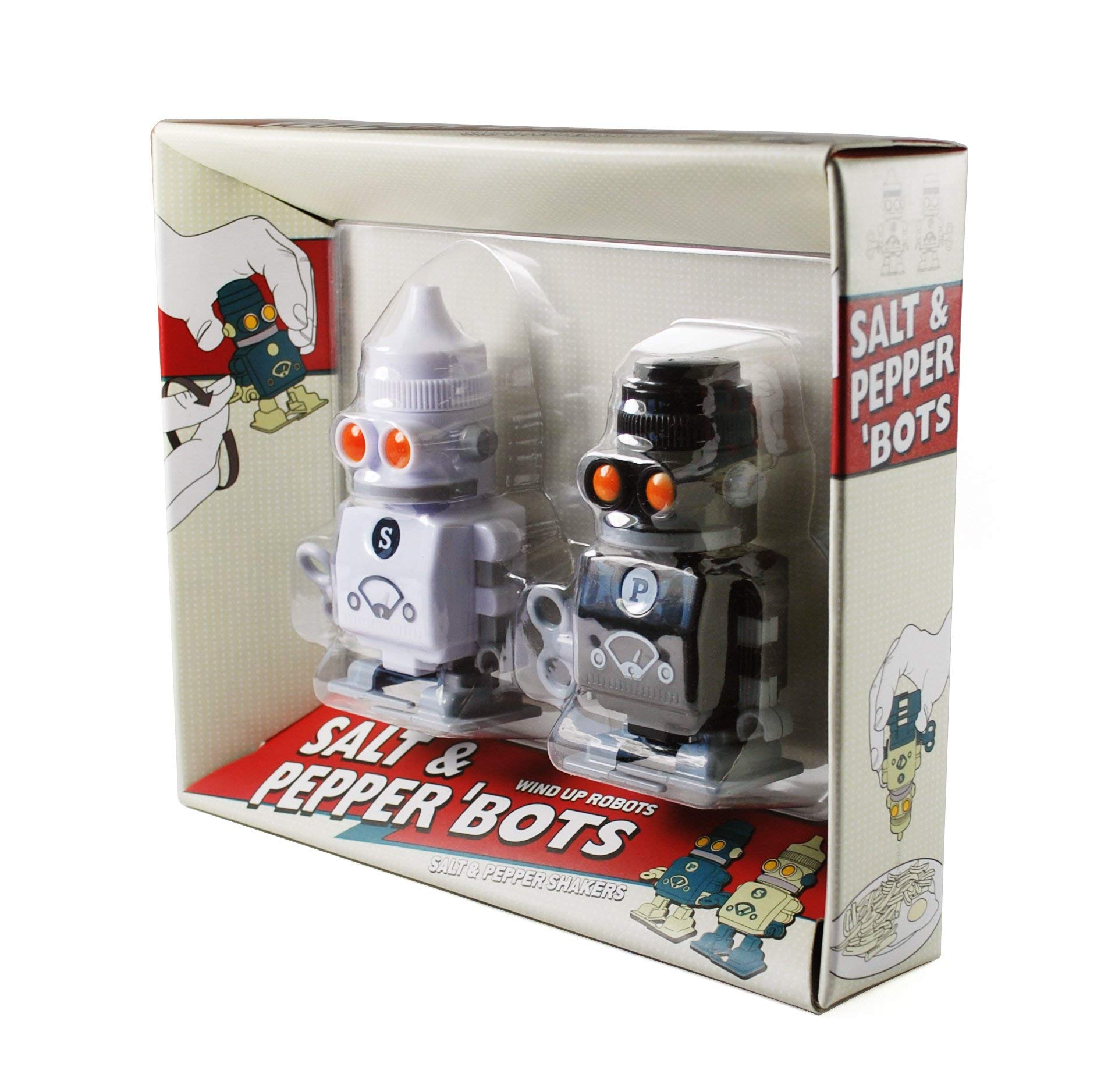 Amazon | SUCK UK Salt & Pepper Bots サックユーケー ソルト