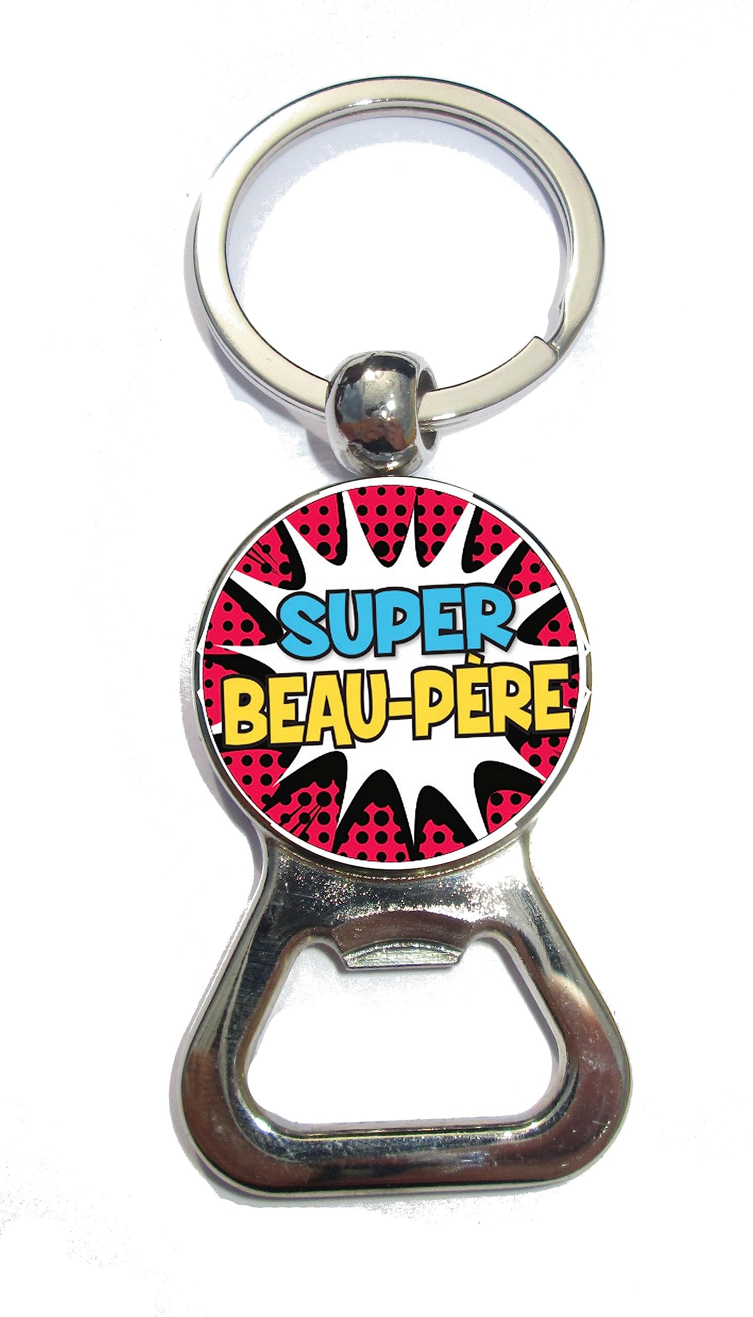Porte clé décapsuleur Super Beau père idée cadeau papa, noel, anniversaire, fete des pères Porte clé décapsuleur Super Beau père idée cadeau papa, noel, anniversaire, fete des pères