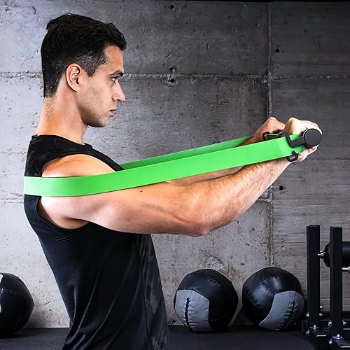 Miniatura 8 de Barra de dominadas para la puerta barras de dominadas de entrenamiento de fuerza Sportneer sin tornillo con barra de banda de resistencia, asas de