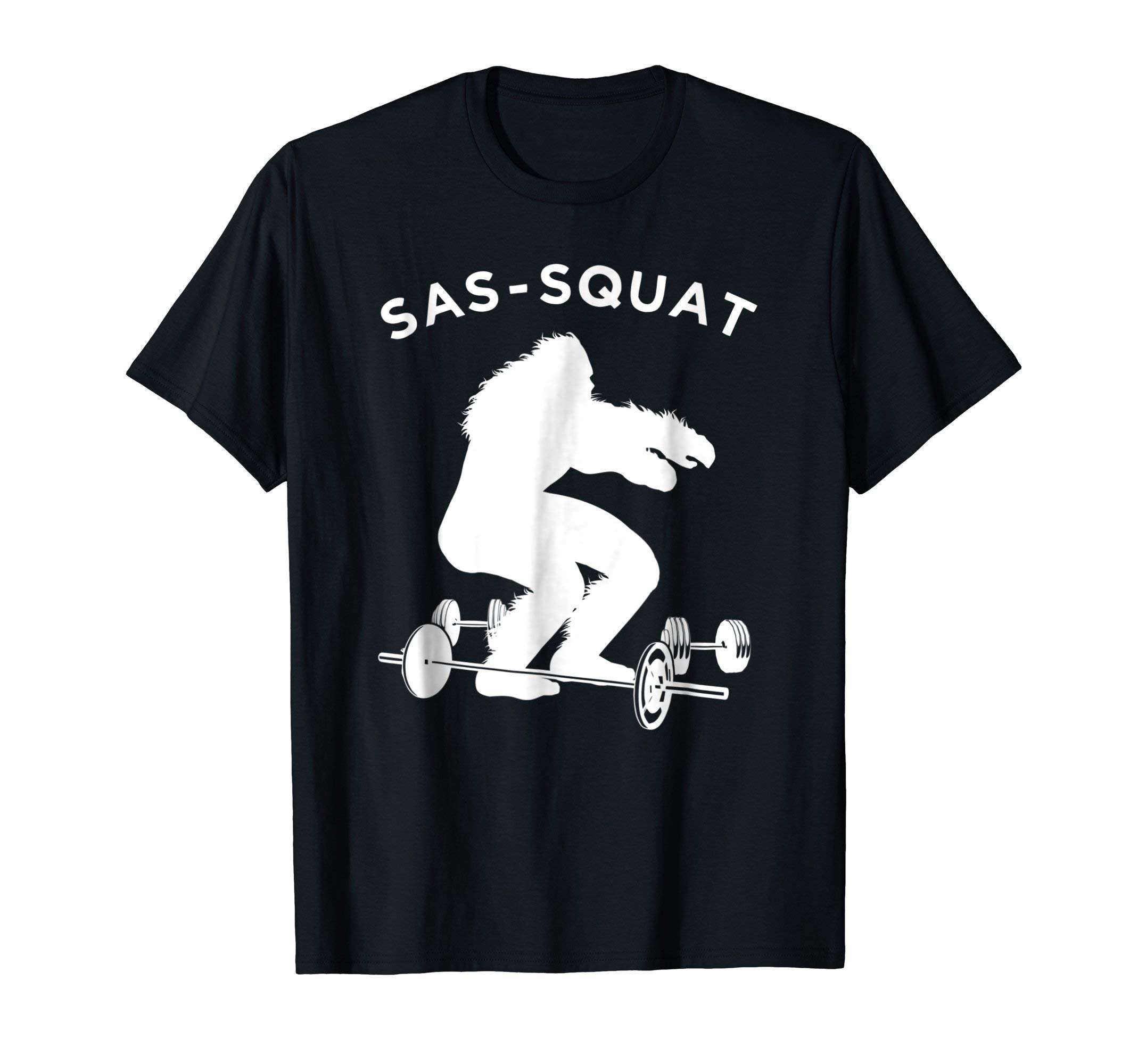 Sasquatch Squat ShirtWorkout Sasquatch T-Shirt, Funny Sas Squat Exercise Tee