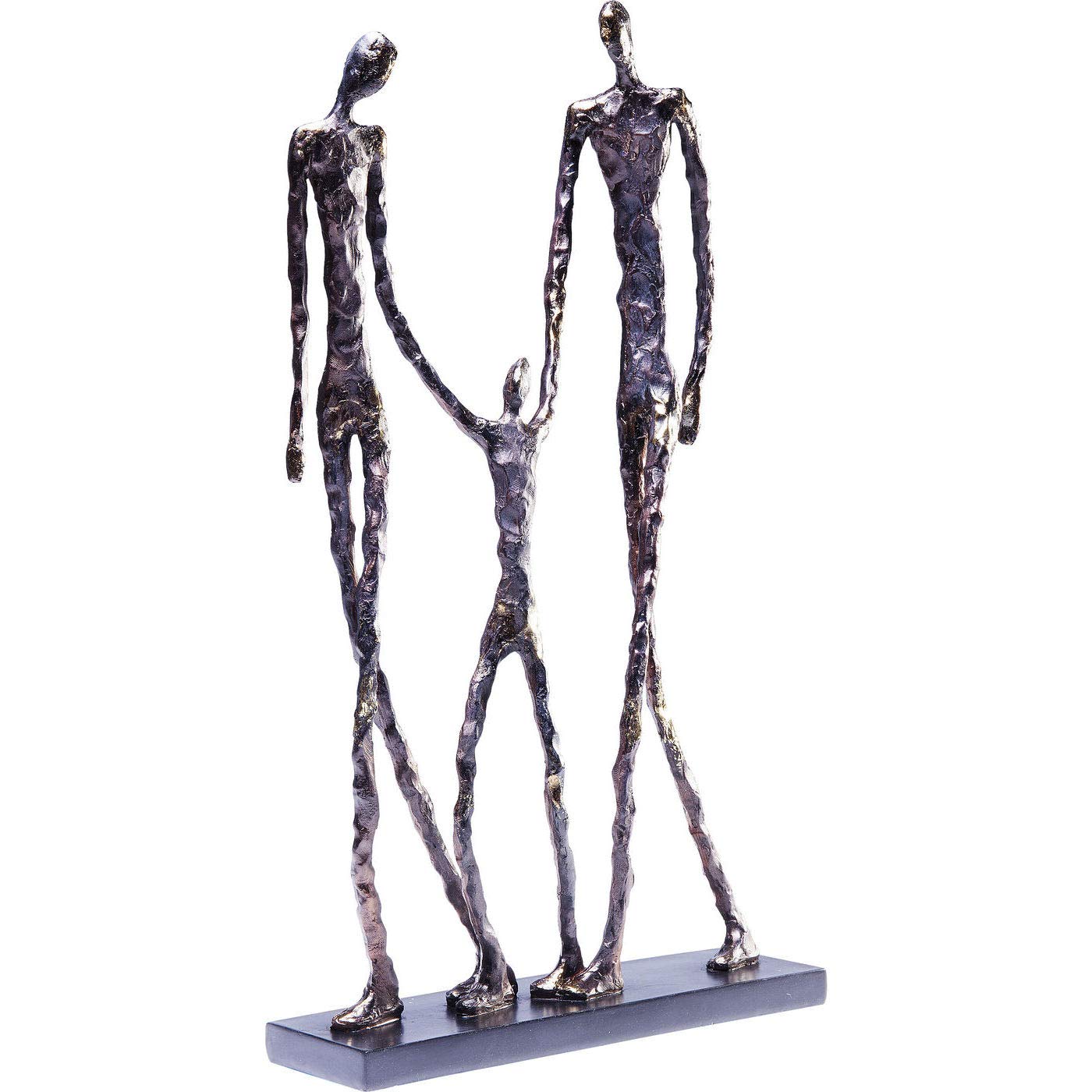 Kare Design Deco Figurin Elements Happy Family, Grey, Room Decor, Decorative Home Accessories for Living Room, Bedroom, Hallway, 47x31x8 cm (H/W/D)