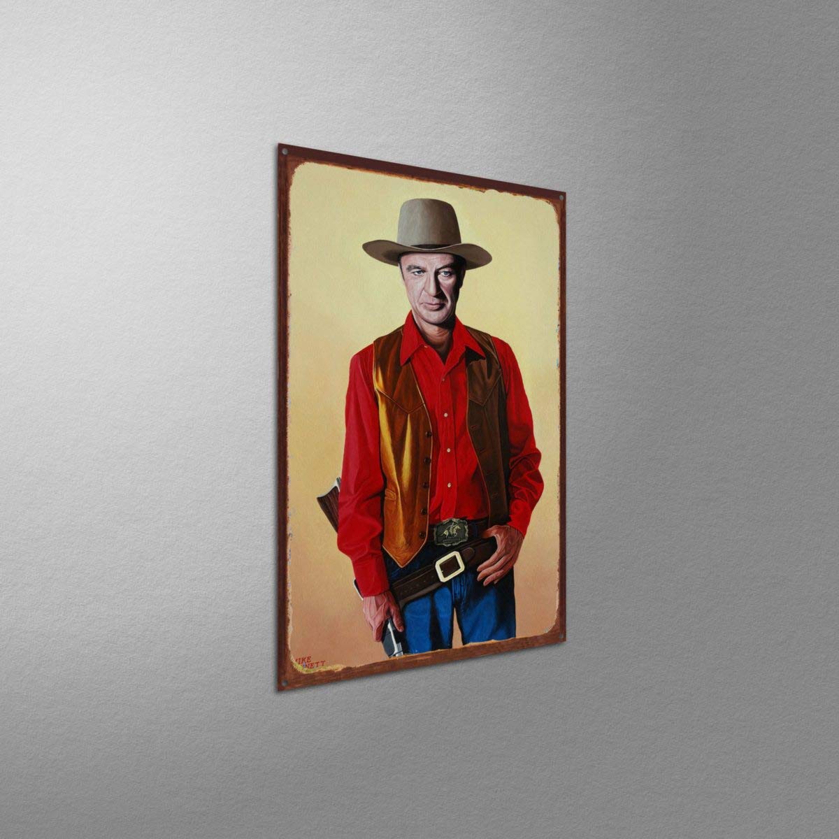 Amazon.com: Gary Cooper: American Movie Cowboy Rustic Metal Art
