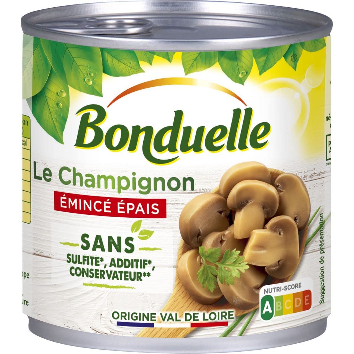3 unidades *** Bonduelle Champiñones gruesos sin sulfito, 230 g