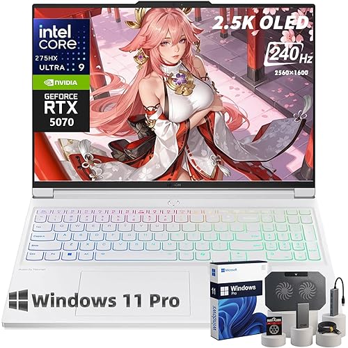 Lenovo Legion Pro 7i Gaming Laptop, 16" 240Hz 2.5KOLED Display, Intel Core Ultra 9 275HX,NVIDIA GeForce RTX 5070, Wi-Fi 7, RGB Keyboard, Windows 11 Pro, Accessory Kit(64 GB DDR5, 4 TB SSD)
