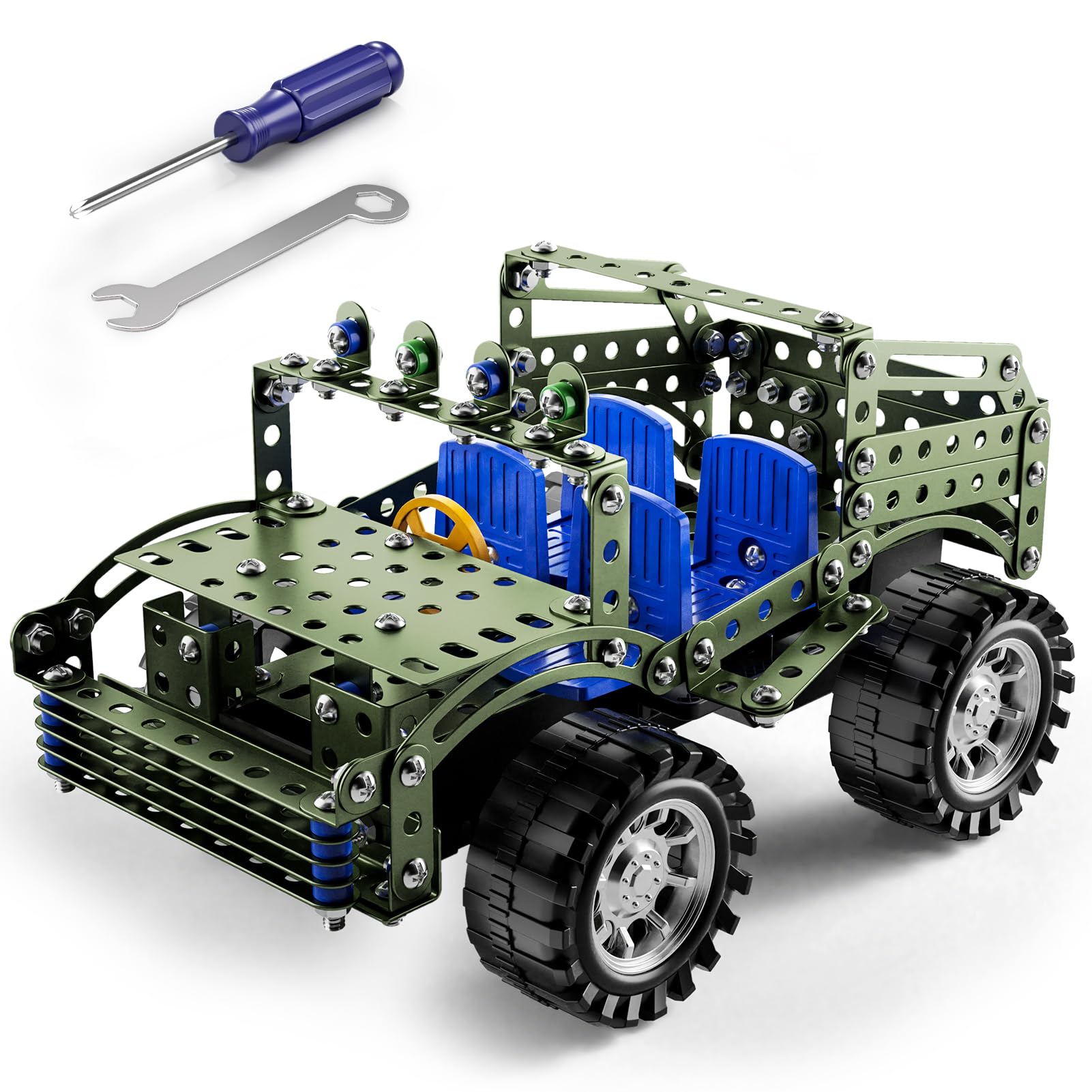 Building Toys Model Truck Set - STEM Building Projects Model Car Kit Toys for Kids Boys Ages 8-12 12-16, Assembly Science Model Car Kits Toys Gifts