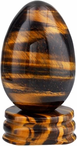 Miniatura 9 de SUNYIK Estatuilla curativa de howlita verde con esfera de huevo turquesa con soporte de piedra, regalo del día de Pascua (1 x 1.6 pulgadas)