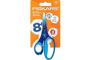 Fiskars Big Kids Left-handed Scissors for Arts and Crafts