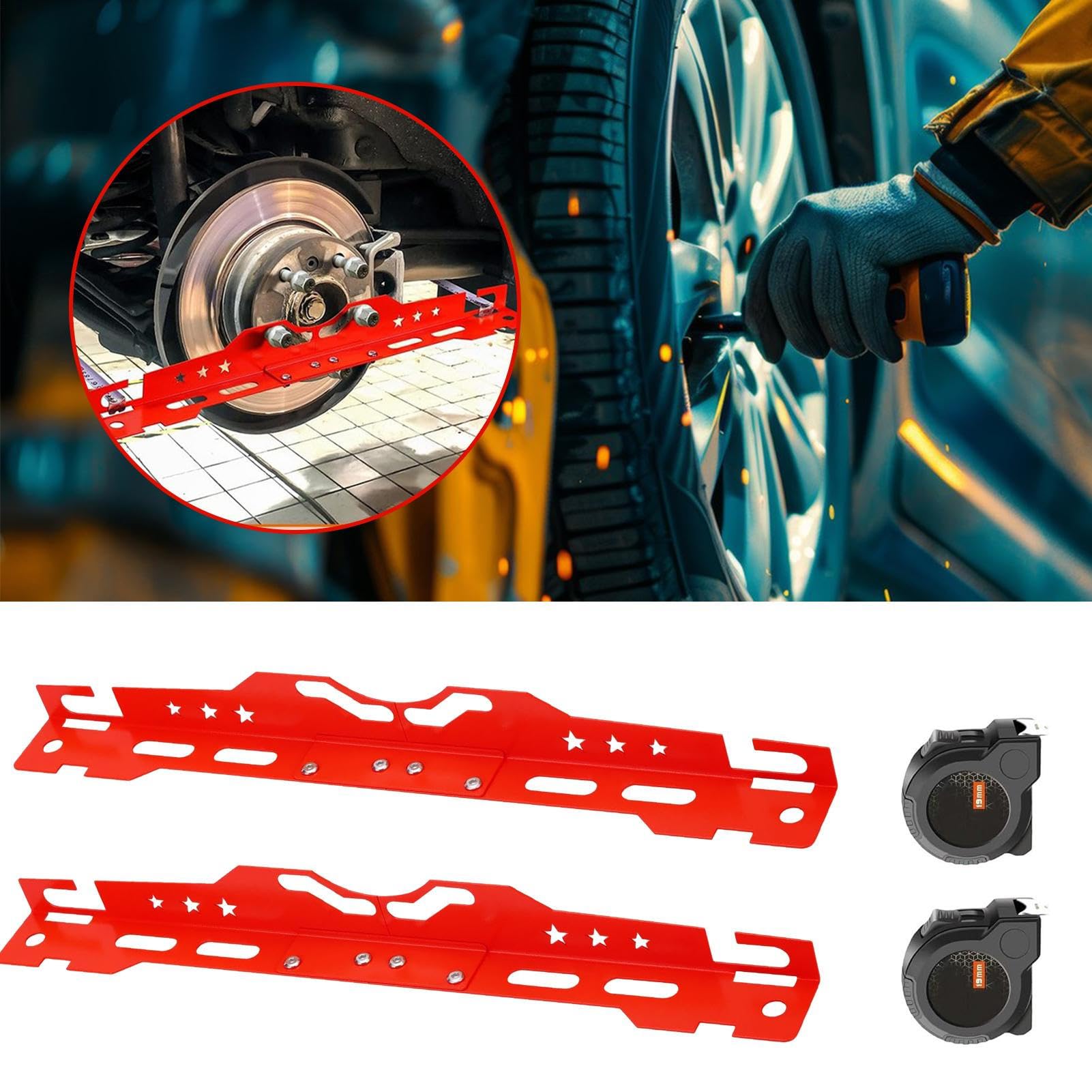 Générique Outil de Parallélisme des Roues | Plaques de Réglage du Pincement,Acier Allié Haute Résistance Plaques Renforcées pour Voitures, Utilitaires & Camions