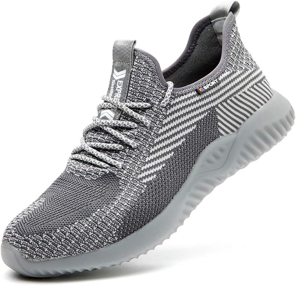 LNLN Men'S Work Safety Shoes, Lightweight, Autumn and Winter Style, Steel Toe Protect Trainer Shoes, Hiking Shoes, Puncture-Proof, Breathable and Non-Slip,C-42 EU