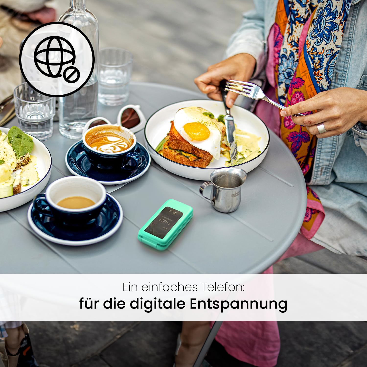 SPC WILD - Einfaches Klapphandy für Digitalpause/Einstieg, Grün