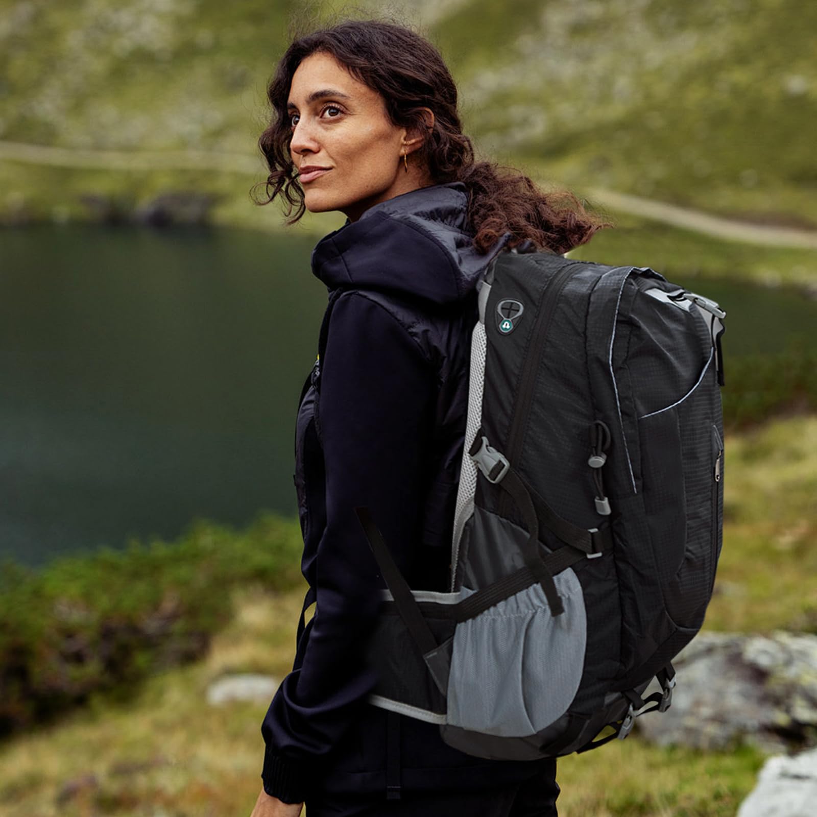 Long Keeper 40L Hiking Backpack with Rain Cover Waterproof Lightweight Camping Backpack for Men Women Outdoor Travel Daypack