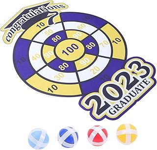 MAGICLULU 1 Conjunto De Dardos De Tabuleiro Para Jogos De Tabuleiro Para 8-12 Jogos De Tabuleiro De Dardos De Segurança Idades 4-8 Placas De Dardos De Bola Pegajosa Jogo De Dardos De Bola