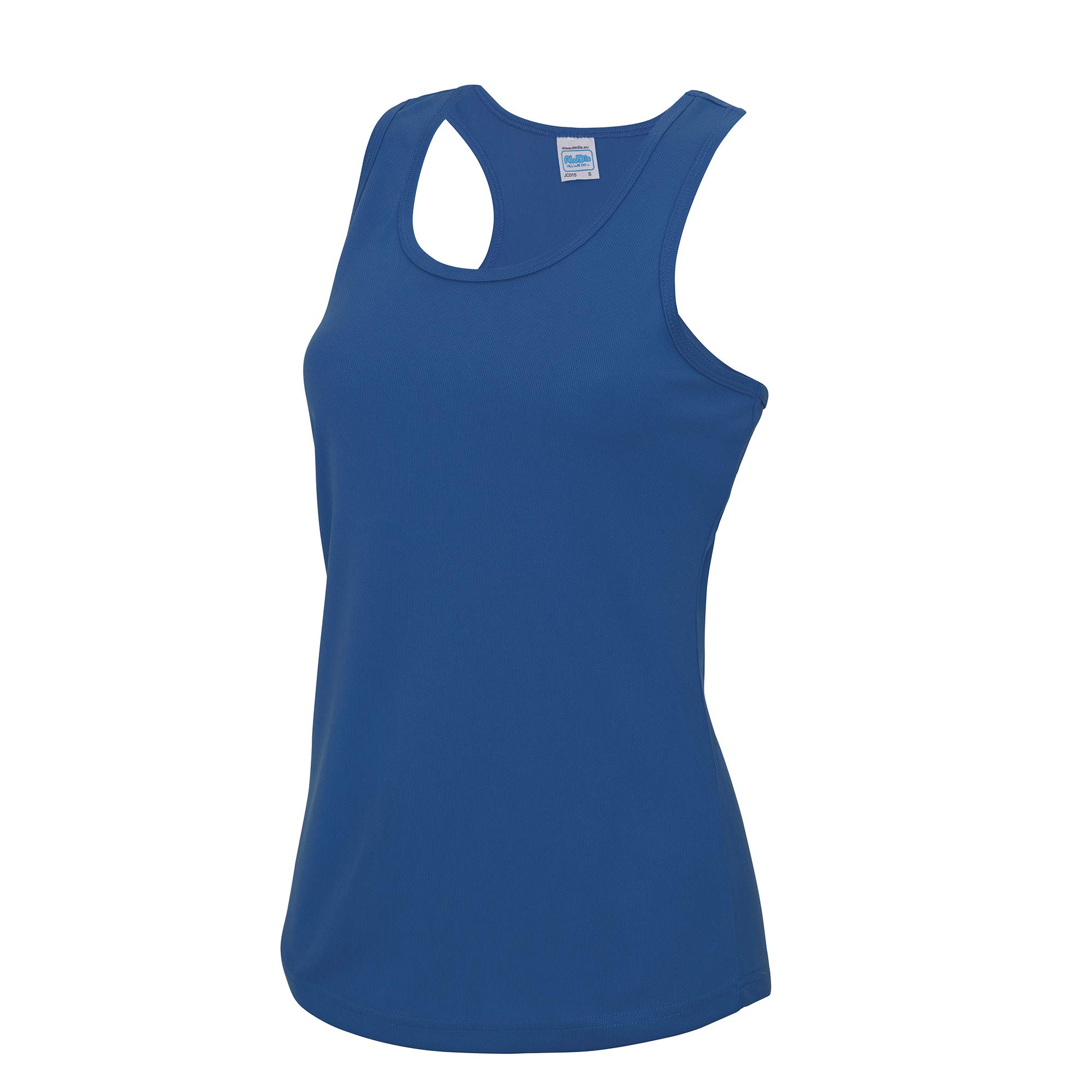 Just Cool Girlie Fit Sports Ladies Vest / Tank Top (XS) (Royal Blue)