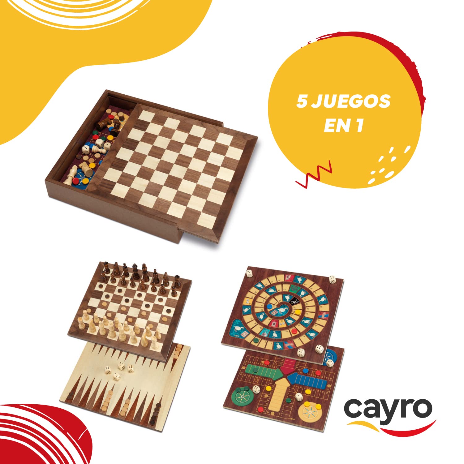 Ajedrez Cayro Dideco Ajedrez Cayro En Caja Metálica Juego