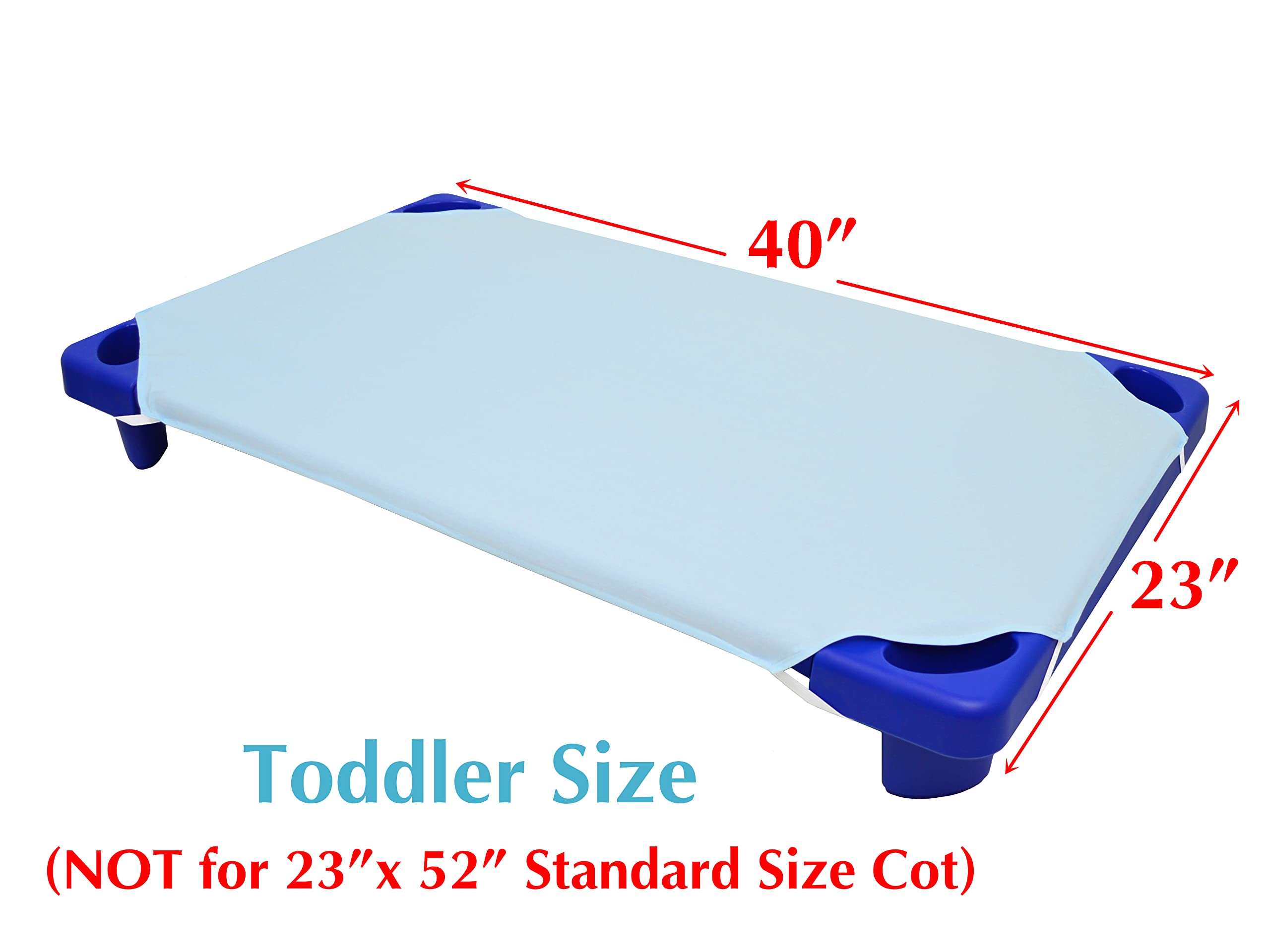 American Baby Company Lenzuolo per lettino per bambini, 58,4 x 101,6 cm, morbido e traspirante, in microfibra, per asilo nido e scuola materna, blu