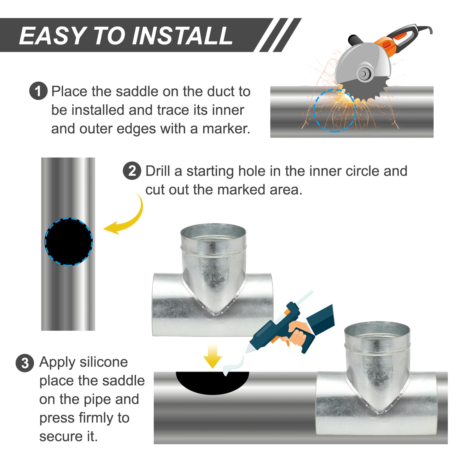 PATIKIL Duct Connector - Image 4