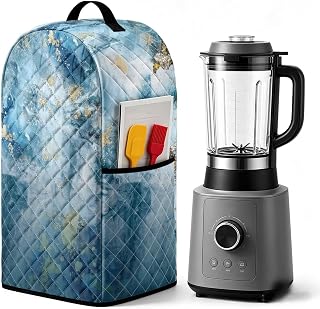 Blender Dust Cover Marble Kitchen Blender Dust Cover with Handle | Blender Dust Cover with Pockets Lightweight for Storage Small Appliance Parts Accessories
