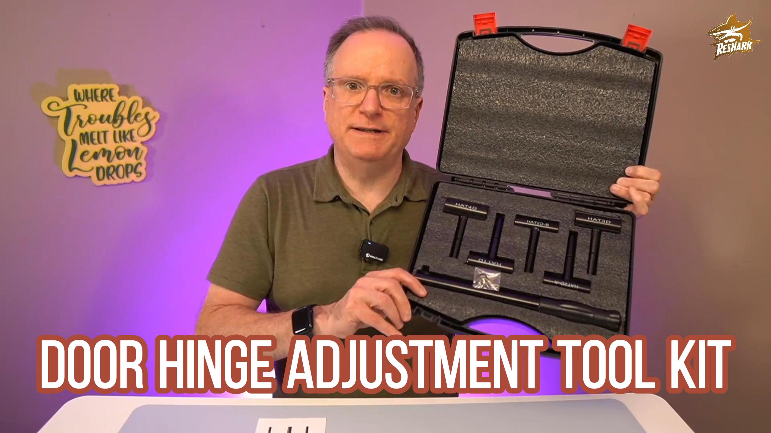 4-in-1 Door Hinge Adjuster & Bender Tool Kit – Fix Saggy Doors Fast With 4 Sizes For Home Or Business Use