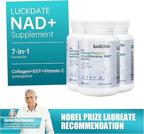 Miniatura 3 de Suplemento NAD+ Fórmula liposomal mejorada 7 en 1, apoya la salud celular, la energía y el envejecimiento saludable para hombres y mujeres, 60