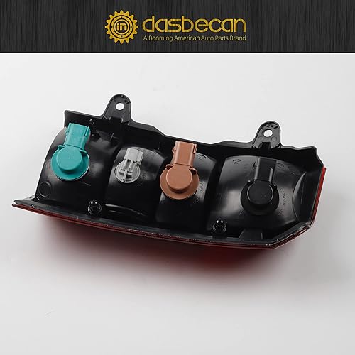 Miniatura 5 de Dasbecan Conjunto de luz trasera para el lado del conductor con bombillas LED rojas compatible con Jeep Patriot 2008-2017, reemplaza # CH2800181